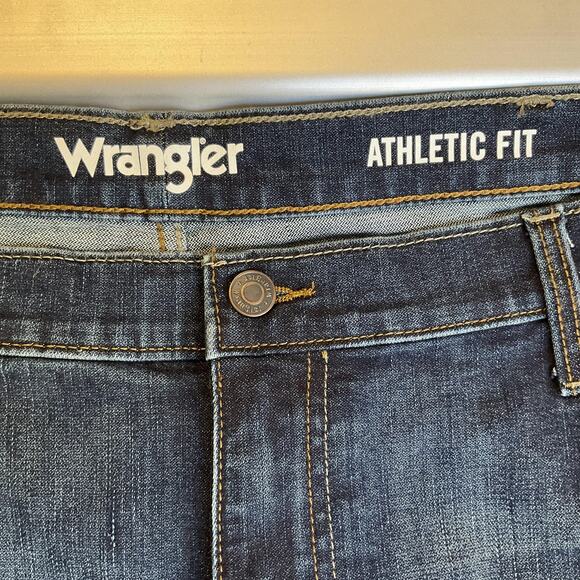 Wrangler Men Jeans 42X30 Blue Denim 30" Inseam - Picture 10 of 11